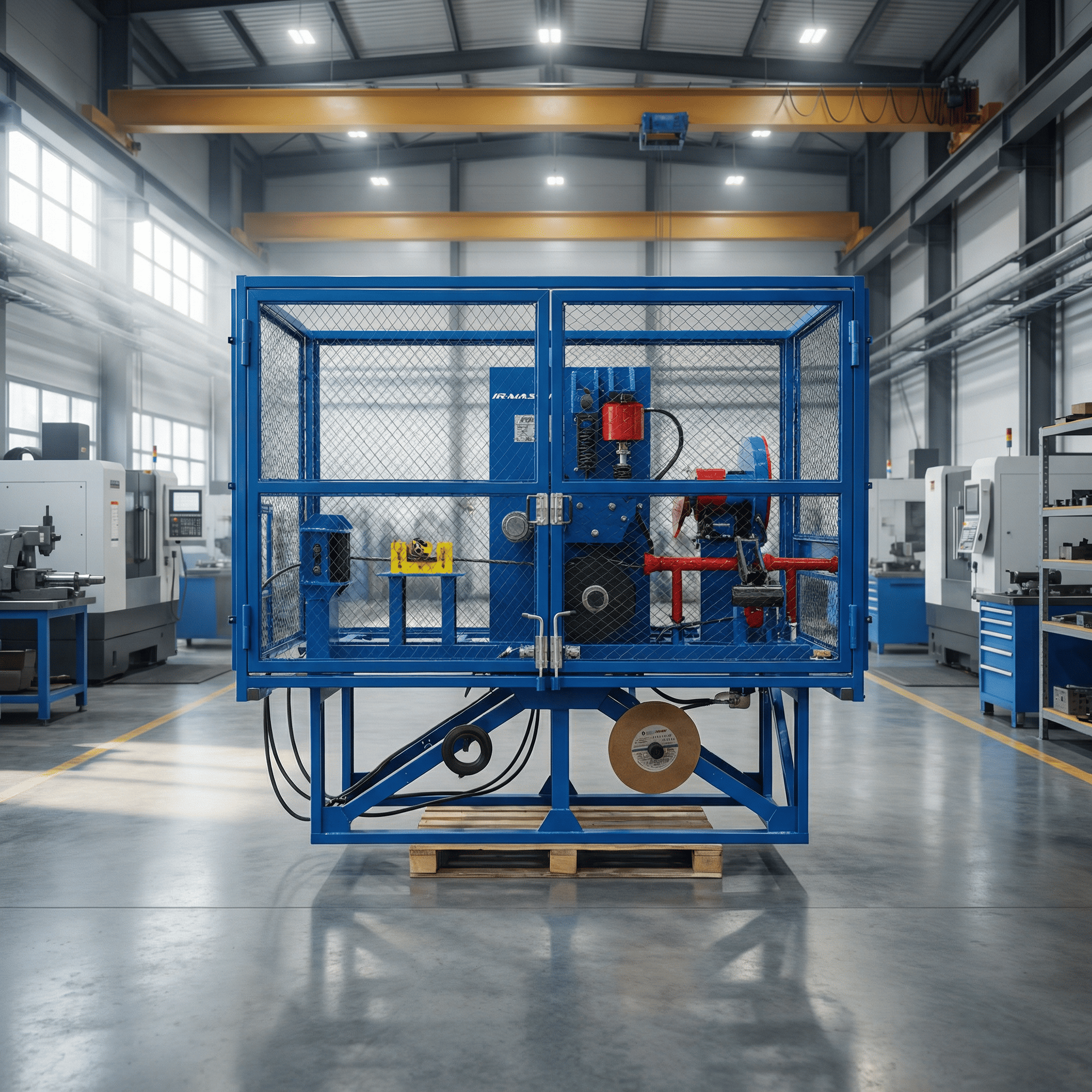 Автоматизированный модуль размотки и мерной резки стального каната (АМР-32)