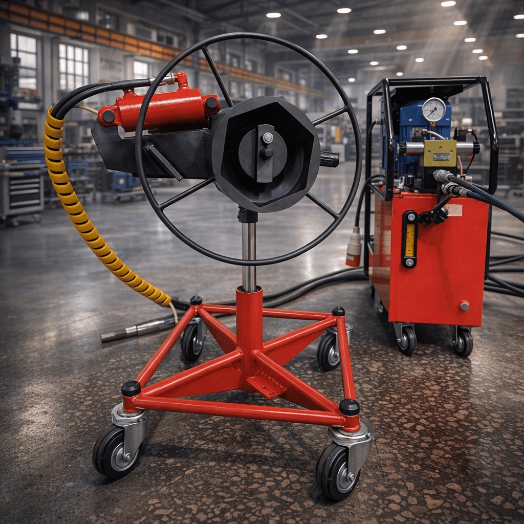 Установка для демонтажа буксовой гайки М110 колесных пар вагонов (УДГ-М110)