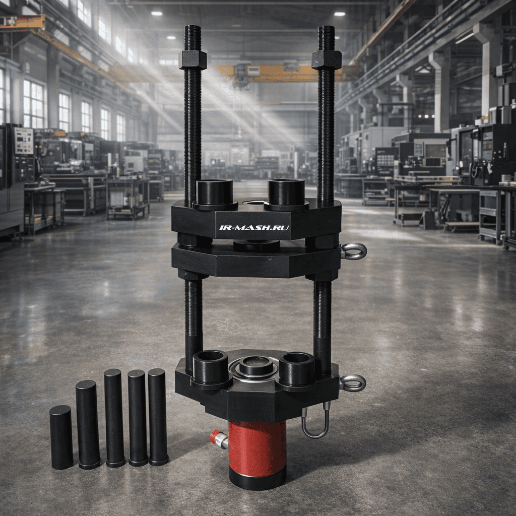 Выпрессовщик пальцев гусеничных цепей гидравлический (ВП50П150)