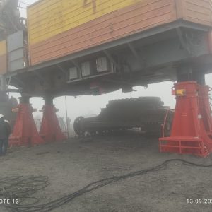 Система подъёма поворотной платформы экскаватора гидравлическая (СПЭГ 4-210У) ИРМАШ
