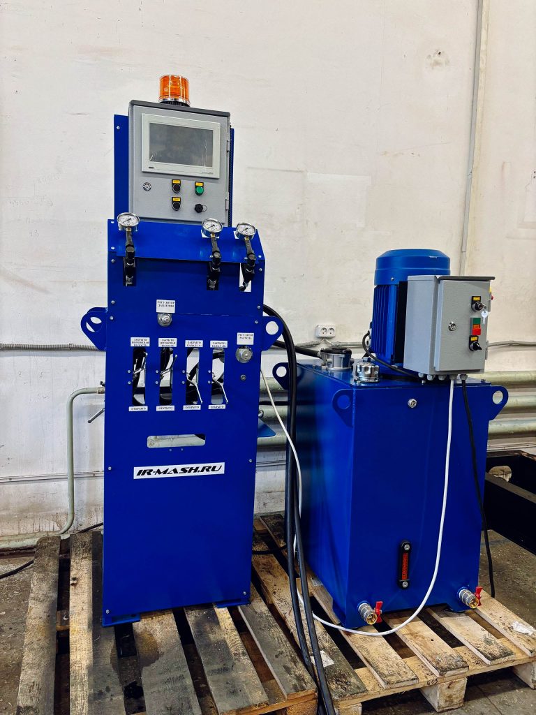 Стенд для испытаний гидроцилиндров (БИС) ИРМАШ