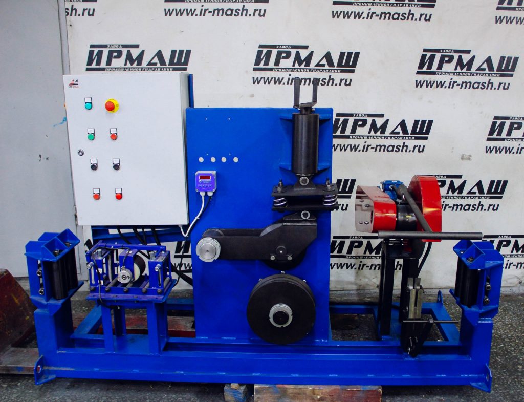 Установка для перемотки и мерной резки стальных канатов (УРК-60) ИРМАШ