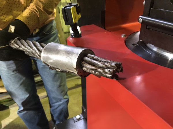 Пресс гидравлический для опрессовки стальных канатных стропов (ППК-С400)