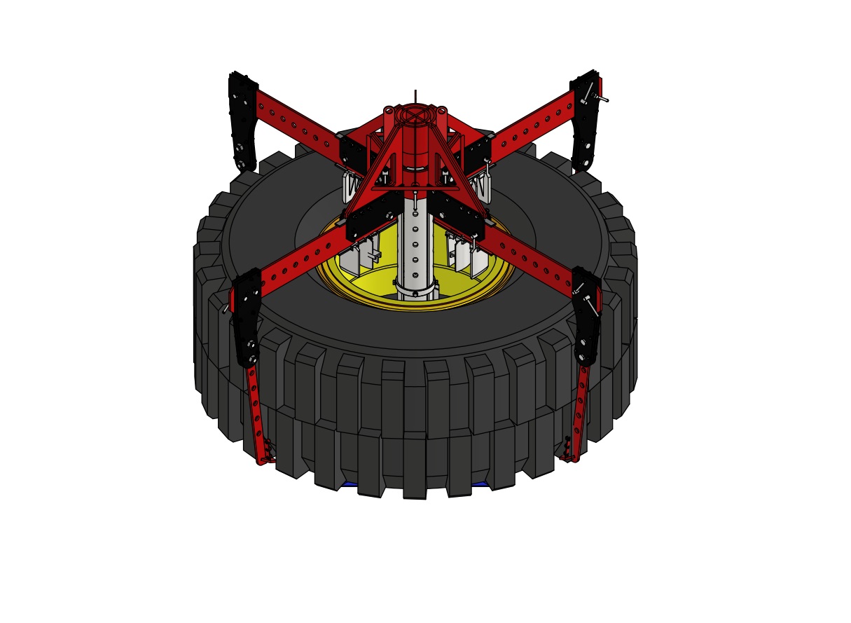 Шиномонтажный стенд для демонтажа крупногабаритных колес (ШМ200)
