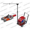 Комплект гидравлического оборудования для натяжения арматуры